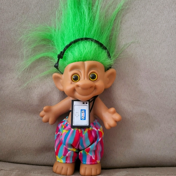 Trolls Other - Green haired vintage troll